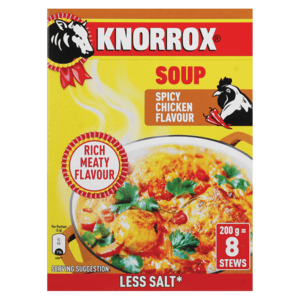 Knorrox Spicy Chicken Flavoured Instant Soup 200g - myhoodmarket