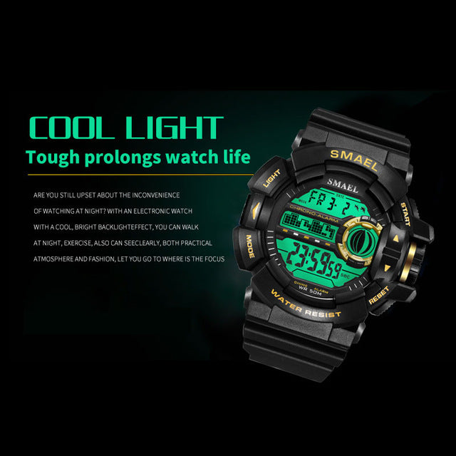 LED Digital Wrsitwatches Army Watch Luxury
