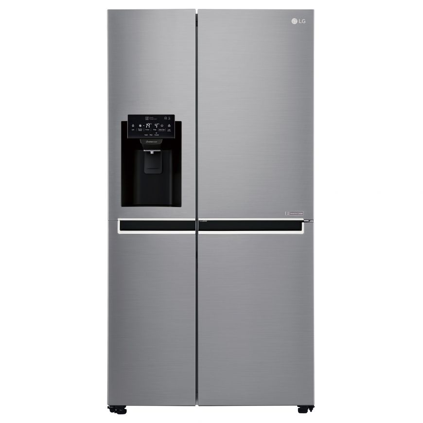 LG 601LT PLATINUM SILVER SIDE BY SIDE FRIDGE GC-L247SLU