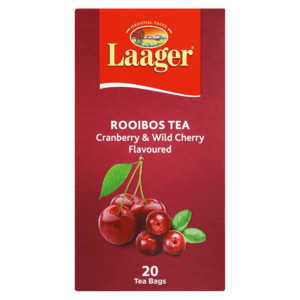 Laager Cranberry & Wild Cherry Flavoured Rooibos Tea Bags 20 Pack - myhoodmarket
