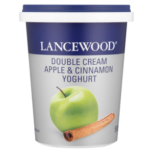 Lancewood Apple & Cinnamon Flavoured Double Cream Yoghurt 500g