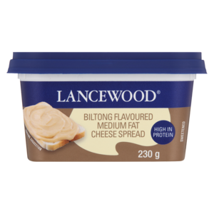 Lancewood Biltong Flavoured Medium Fat Cheese Spread 230g