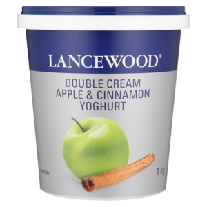 Lancewood Double Cream Apple & Cinnamon Yoghurt 1kg