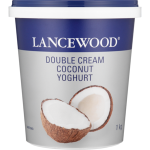 Lancewood Double Cream Coconut Flavoured Yoghurt 1kg