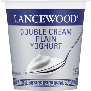 Lancewood Double Cream Plain Yoghurt 150g