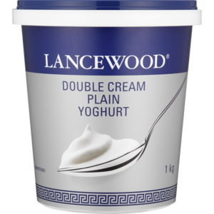 Lancewood Double Cream Plain Yoghurt 1kg