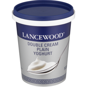 Lancewood Double Cream Plain Yoghurt 500g