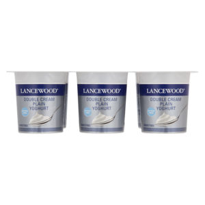Lancewood Double Cream Plain Yoghurt 6 x 100g