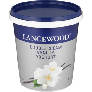Lancewood Double Cream Vanilla Flavoured Yoghurt 1kg
