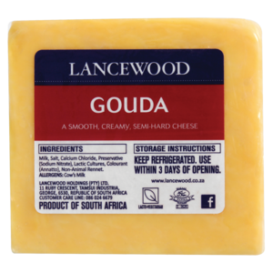 Lancewood Gouda Cheese Pack Per kg