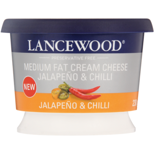 Lancewood Jalapeño & Chilli Medium Fat Cream Cheese 230g
