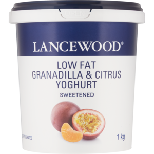 Lancewood Low Fat Granadilla & Citrus Yoghurt 1kg