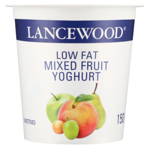 Lancewood Low Fat Mixed Fruit Yoghurt 150g