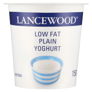 Lancewood Low Fat Plain Yoghurt 150g
