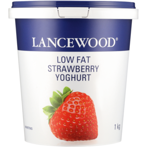 Lancewood Low Fat Strawberry Yoghurt 1kg