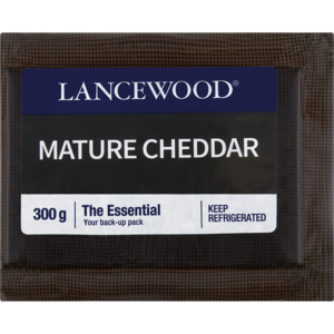Lancewood Mature Cheddar Cheese Pack 300g