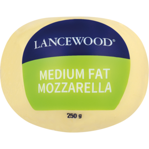 Lancewood Medium Fat Mozzarella Cheese Pack 250g