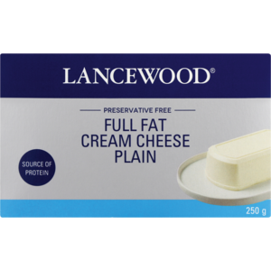 Lancewood Plain Full Fat Cream Cheese 250g