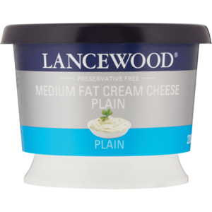 Lancewood Plain Medium Fat Cream Cheese 230g