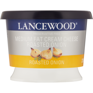 Lancewood Roasted Onion Medium Fat Cream Cheese 230g