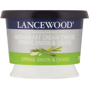 Lancewood Spring Onion & Chives Medium Fat Cream Cheese 230g