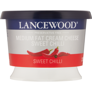 Lancewood Sweet Chilli Medium Fat Cream Cheese 230g