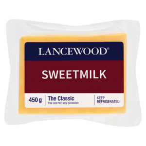 Lancewood Sweetmilk Cheese Pack 450g