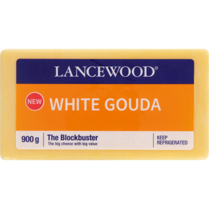 Lancewood The Blockbuster White Gouda Cheese Pack 900g