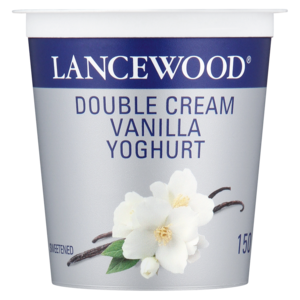 Lancewood Vanilla Flavoured Double Cream Yoghurt 150g