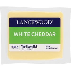 Lancewood White Cheddar Cheese Pack 300g