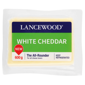 Lancewood White Cheddar Cheese Pack 600g