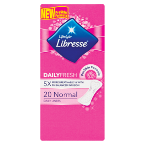 Libresse Daily Fresh Unscented Daily Liners 20 Pack
