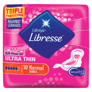 Libresse Ultra Thin Normal Pads With Wings 10 Pack