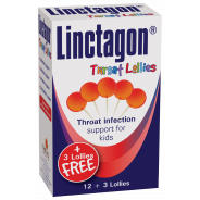 Linctagon Throat Lollies Cherry 12s
