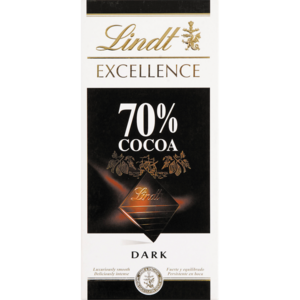 Lindt Excellence 70% Dark Chocolate Slab 100g