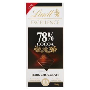 Lindt Excellence 78% Cocoa Dark Chocolate Slab 100g