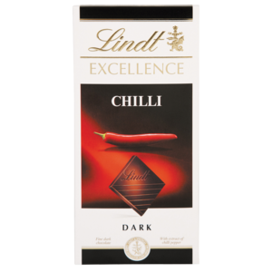 Lindt Excellence Chilli Dark Chocolate Slab 100g