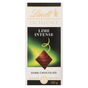 Lindt Excellence Lime Intense Dark Chocolate Slab 100g