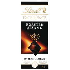 Lindt Excellence Roasted Sesame Dark Chocolate Slab 100g