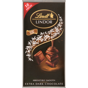 Lindt Lindor Irresistibly Smooth Extra Dark Chocolate Slab 100g