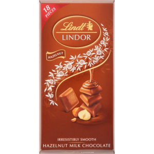 Lindt Lindor Irresistibly Smooth Hazelnut Milk Chocolate Slab 100g