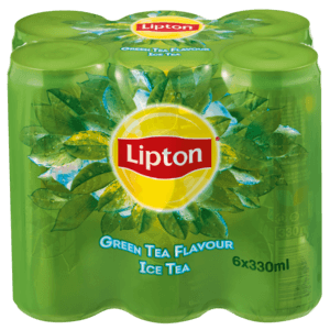 Lipton Green Tea Flavoured Ice Tea Cans 6 x 330ml - myhoodmarket