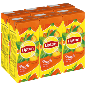 Lipton Peach Flavoured Ice Tea Boxes 6 x 200ml - myhoodmarket