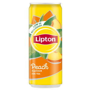 Lipton Peach Flavoured Ice Tea Can 330ml - myhoodmarket
