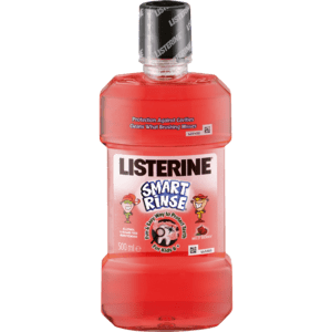 Listerine Kids Smart Rinse Mouthwash 500ml - myhoodmarket