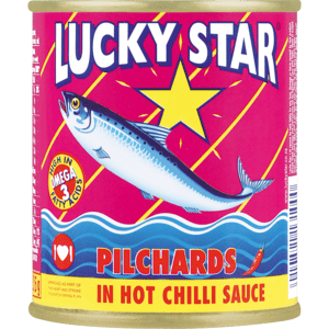 Lucky Star Pilchards In Hot Chilli Sauce 215g - myhoodmarket