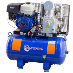 MAC AFRIC 150 Liter Petrol Belt Drive Compressor 15 HP