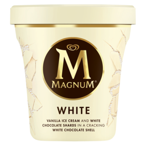 Magnum Classic White Ice Cream Tub 440ml