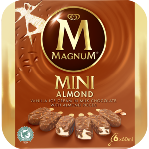 Magnum Mini Almond Ice Cream 6 Pack