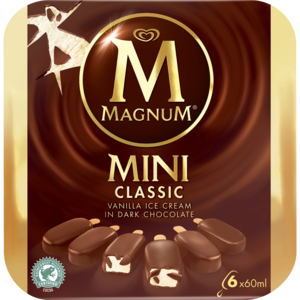 Magnum Mini Classic Ice Cream 6 Pack